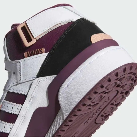 adidas Forum Exhibit Mid Cloud White / Victory Crimson / Ambient Blush - Picture 6 of 16